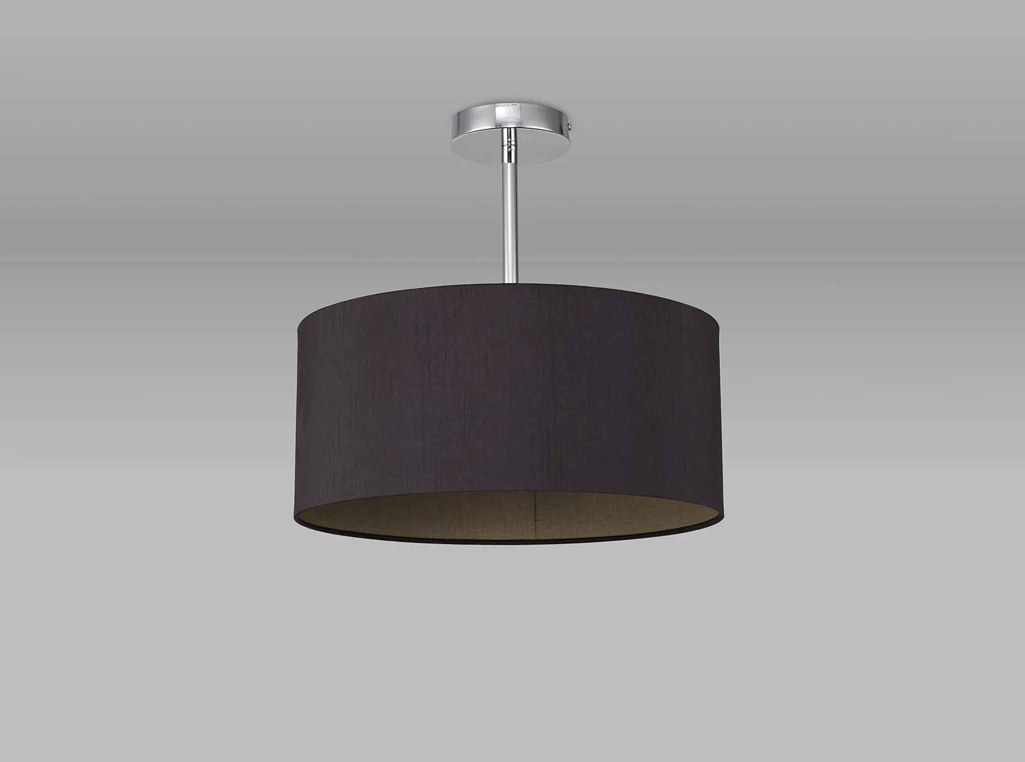 Baymont CH BL/GR Ceiling Lights Deco Semi Flush Fittings